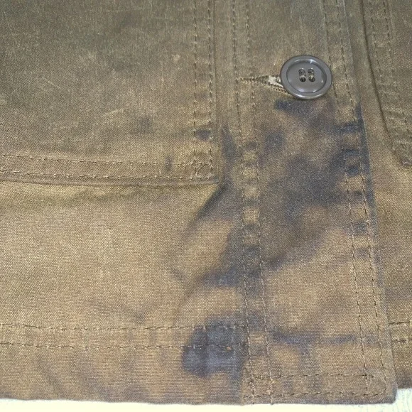 vtg Filson Tin Cloth Upland Game Field Jacket USA Made Size Medium Rear Pocket - Picture 4 of 13